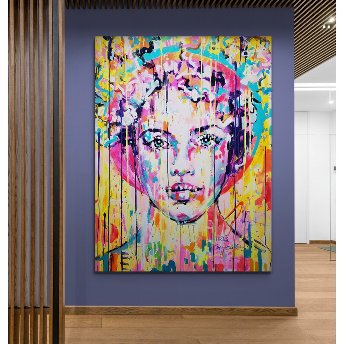 TAYRONA STORE - Cuadro En Lienzo Para La Sala Frida Kahlo 024 75x100cm