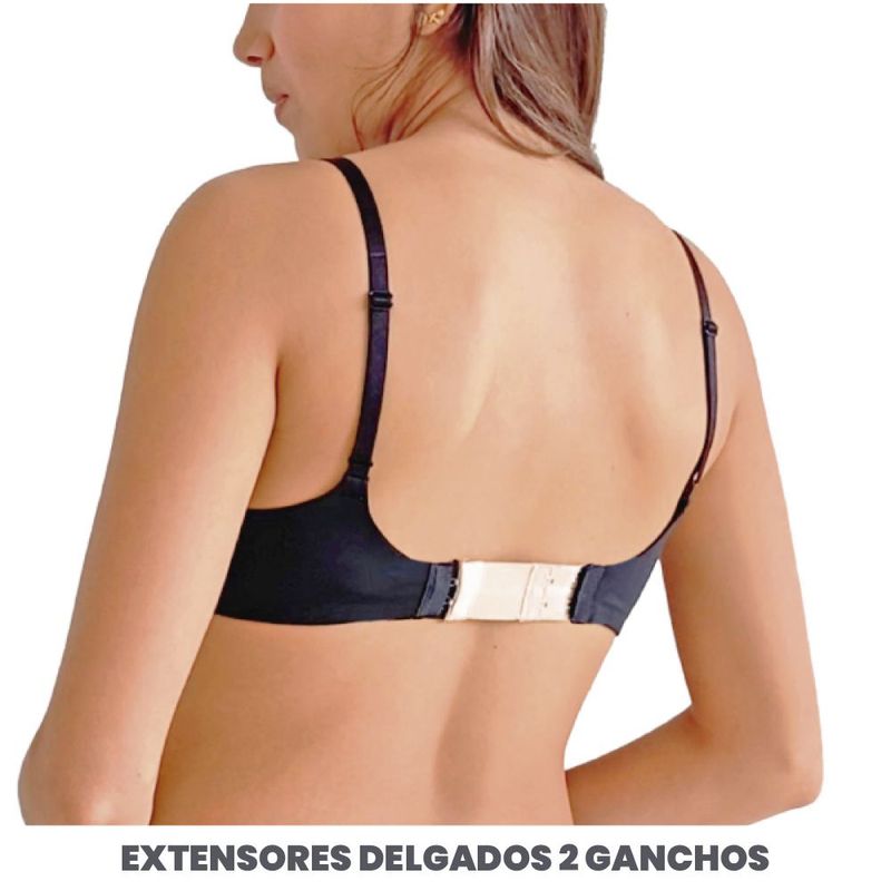 BELLA CONFIDENCE - EXTENSORES DELGADOS DE 2 GANCHOS