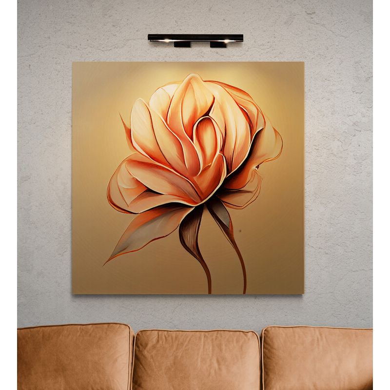 TAYRONA STORE - Cuadro En Lienzo Para La Sala Flores 473 120x120cm