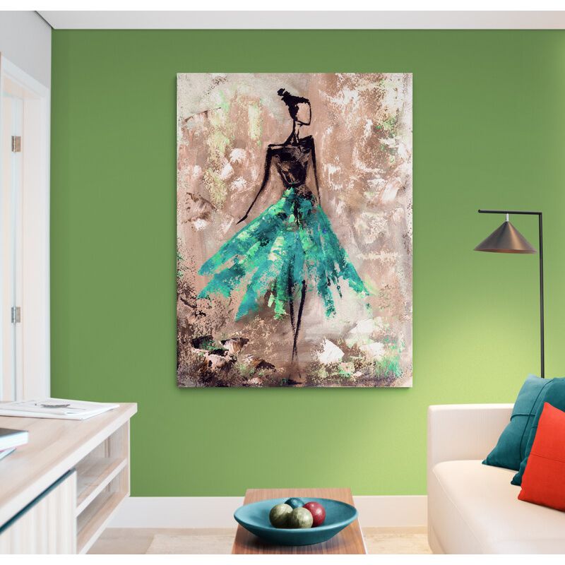 TAYRONA STORE - Cuadro En Lienzo Para La Sala Pintura Mujer 141 120x160cm