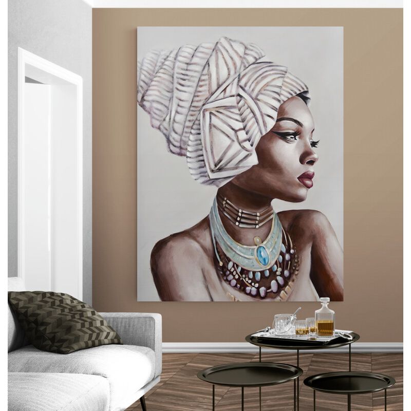 TAYRONA STORE - Cuadro En Lienzo Para La Sala Pintura Mujeres Africanas 032 30x40cm