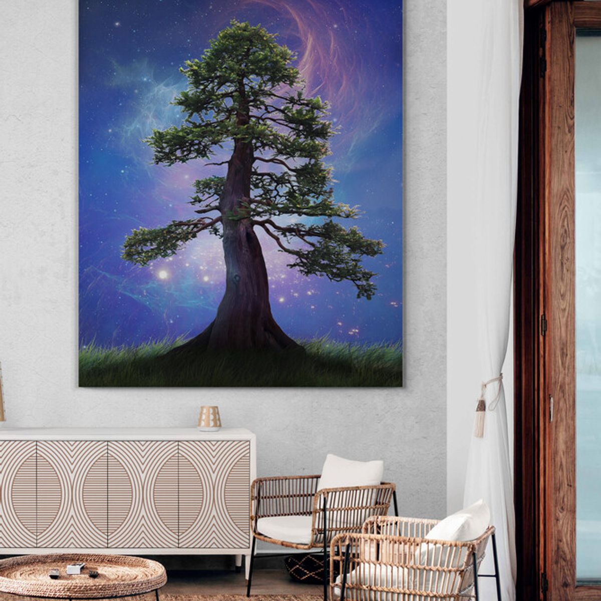TAYRONA STORE - Cuadro En Lienzo Para La Sala Arbol De La Vida 040 60x75cm