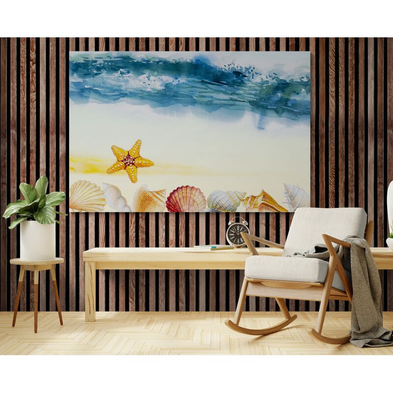 TAYRONA STORE - Cuadro En Lienzo Para La Sala Playa 149 50x35cm