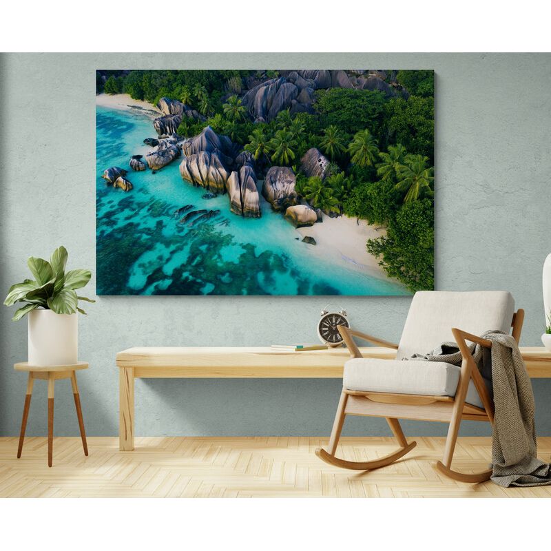 TAYRONA STORE - Cuadro En Lienzo Para La Sala Playa 151 70x50cm