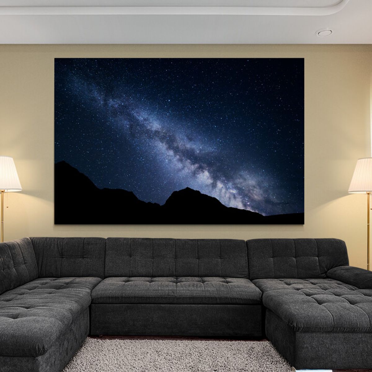 TAYRONA STORE - Cuadro En Lienzo Para La Sala Via Lactea 010 150x100cm