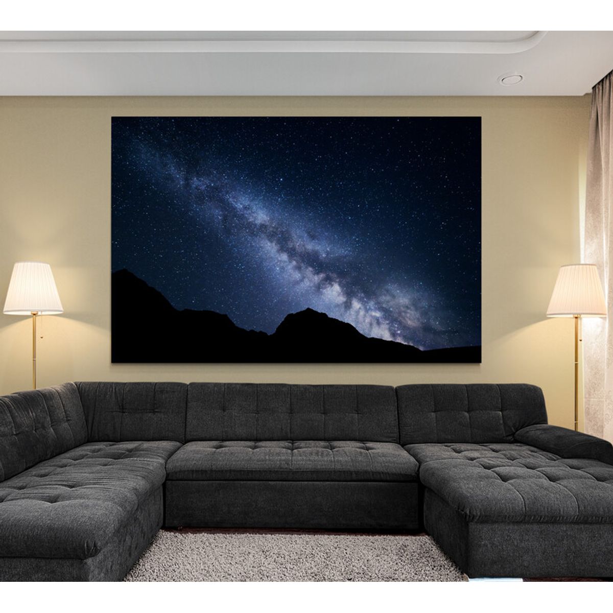 TAYRONA STORE - Cuadro En Lienzo Para La Sala Via Lactea 010 150x100cm