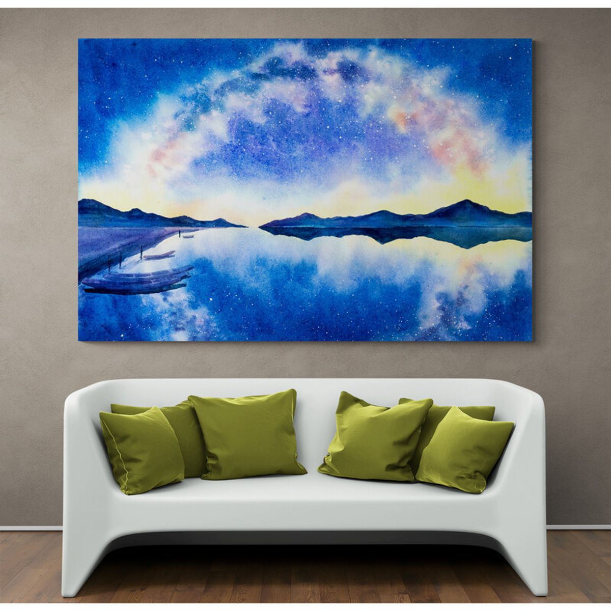TAYRONA STORE - Cuadro En Lienzo Para La Sala Via Lactea 068 50x35cm