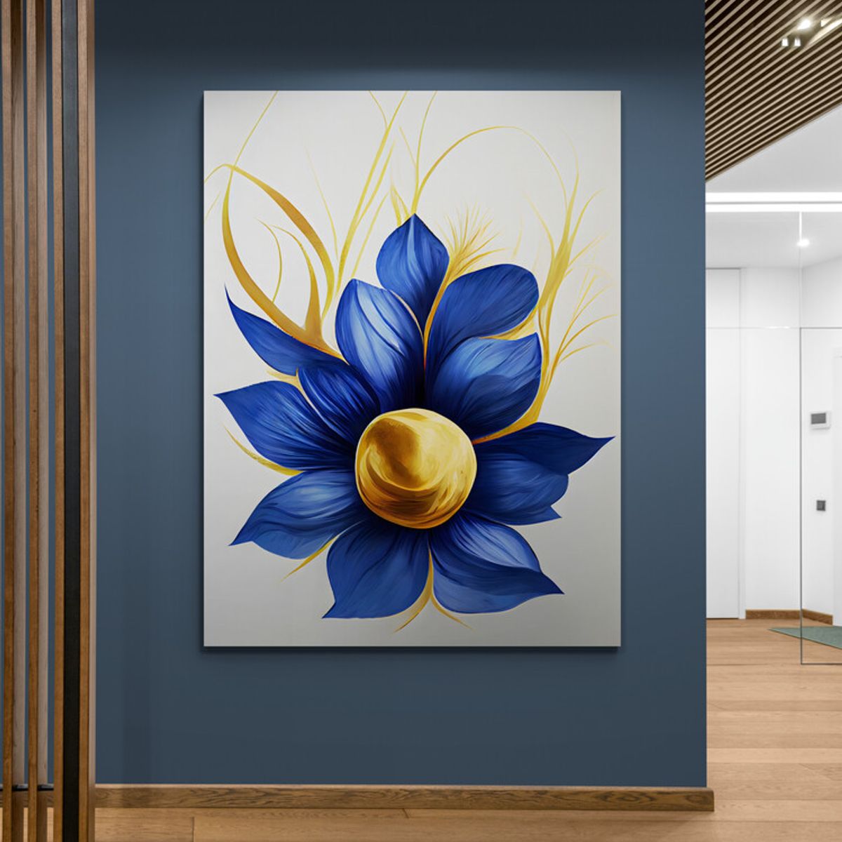 TAYRONA STORE - Cuadro En Lienzo Para La Sala Flores 467 30x40cm