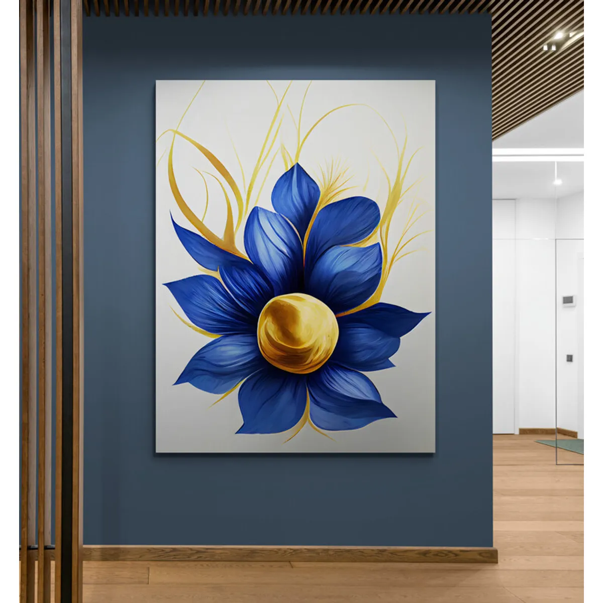 TAYRONA STORE - Cuadro En Lienzo Para La Sala Flores 467 30x40cm