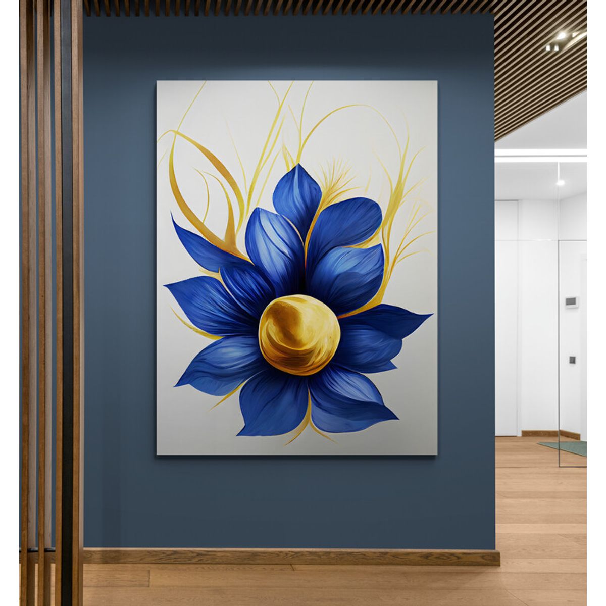 TAYRONA STORE - Cuadro En Lienzo Para La Sala Flores 467 60x80cm