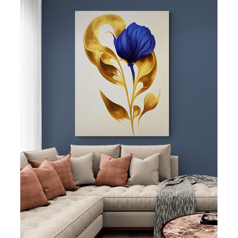 TAYRONA STORE - Cuadro En Lienzo Para La Sala Flores 469 60x80cm