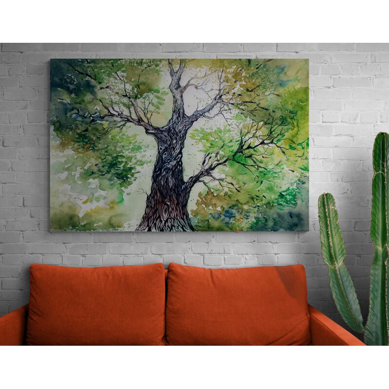 TAYRONA STORE - Cuadro En Lienzo Para La Sala Arbol De La Vida 007 120x80cm