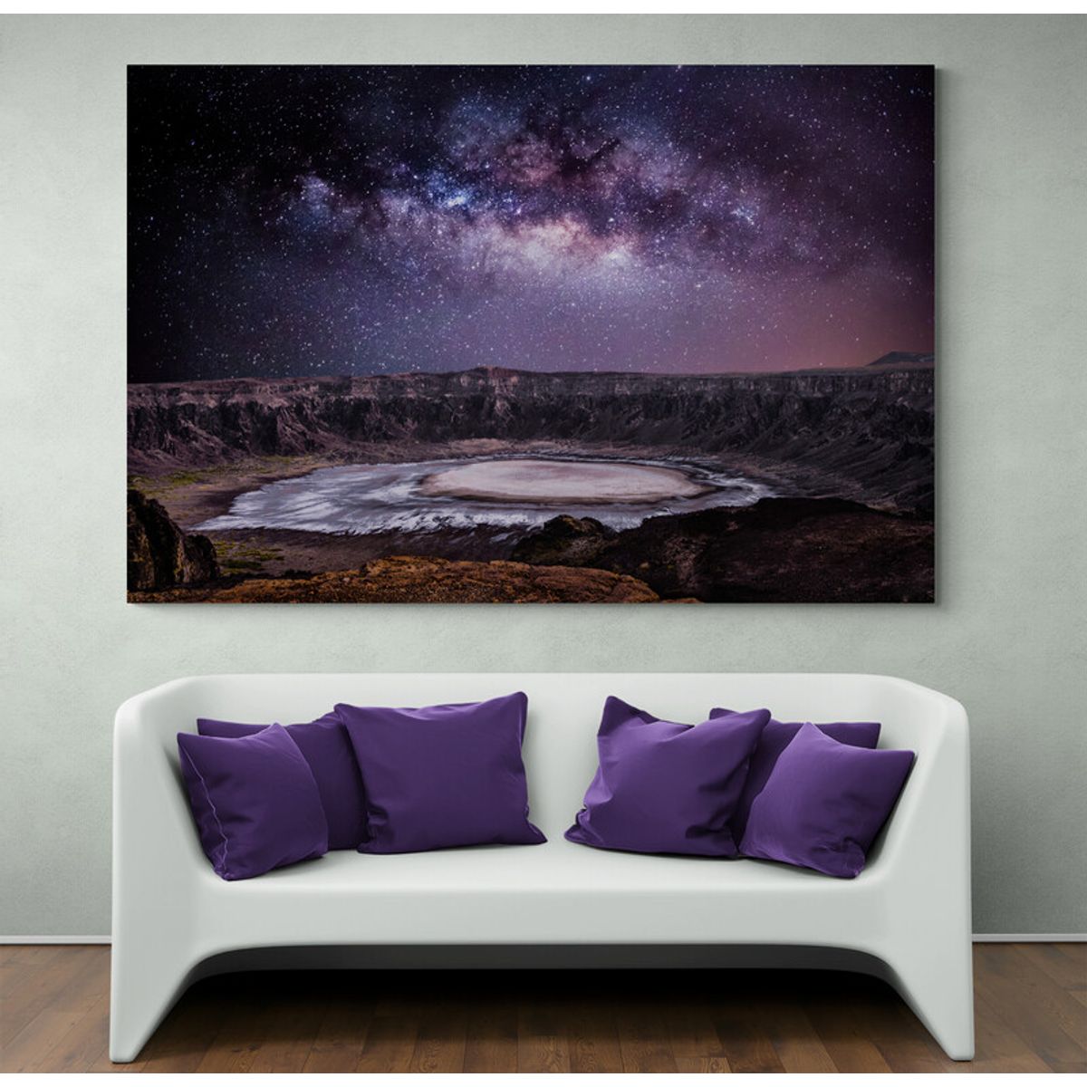 TAYRONA STORE - Cuadro En Lienzo Para La Sala Via Lactea 030 120x80cm