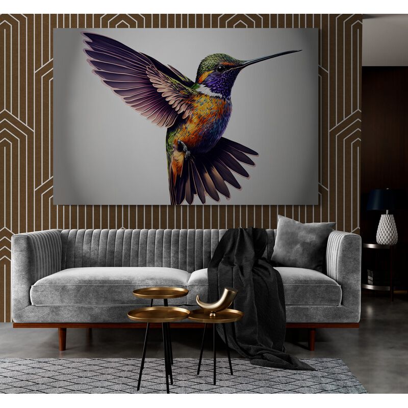 TAYRONA STORE - Cuadro En Lienzo Para La Sala Colibri 145 100x70cm
