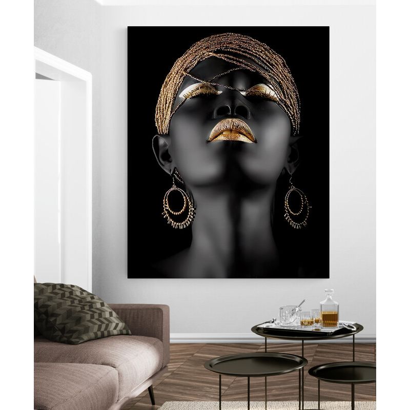 TAYRONA STORE - Cuadro En Lienzo Para La Sala Mujeres Africanas 041 60x80cm