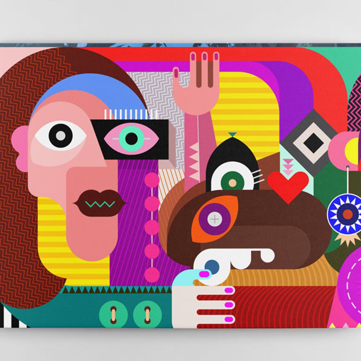 TAYRONA STORE - Cuadro En Lienzo Para La Sala Picasso 12 100x75cm