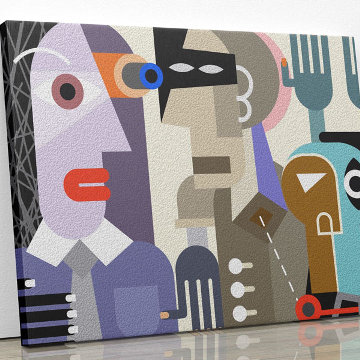 TAYRONA STORE - Cuadro En Lienzo Para La Sala Picasso 16 40x30cm