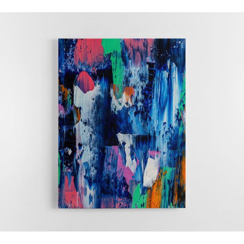 TAYRONA STORE - Cuadro En Lienzo Para La Sala Pintura Abstracta 124 60x80cm
