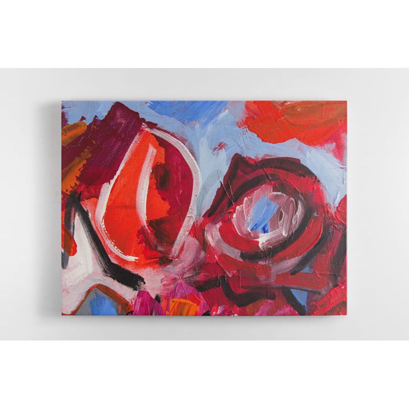 TAYRONA STORE - Cuadro En Lienzo Para La Sala Pintura Abstracta 113 40x30cm