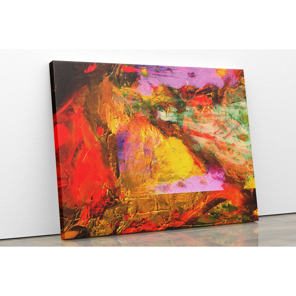 TAYRONA STORE - Cuadro En Lienzo Para La Sala Pintura Abstracta 12 80x60cm