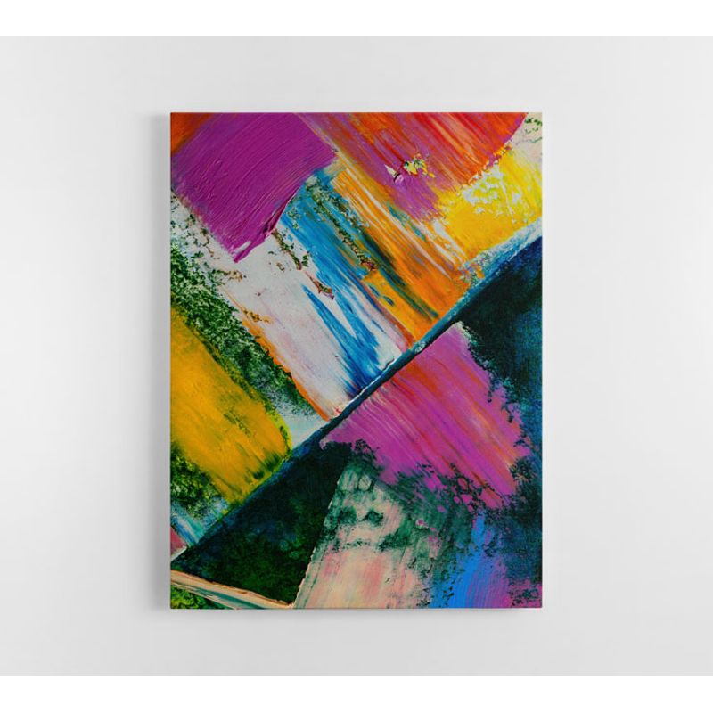 TAYRONA STORE - Cuadro En Lienzo Para La Sala Pintura Abstracta 125 30x40cm