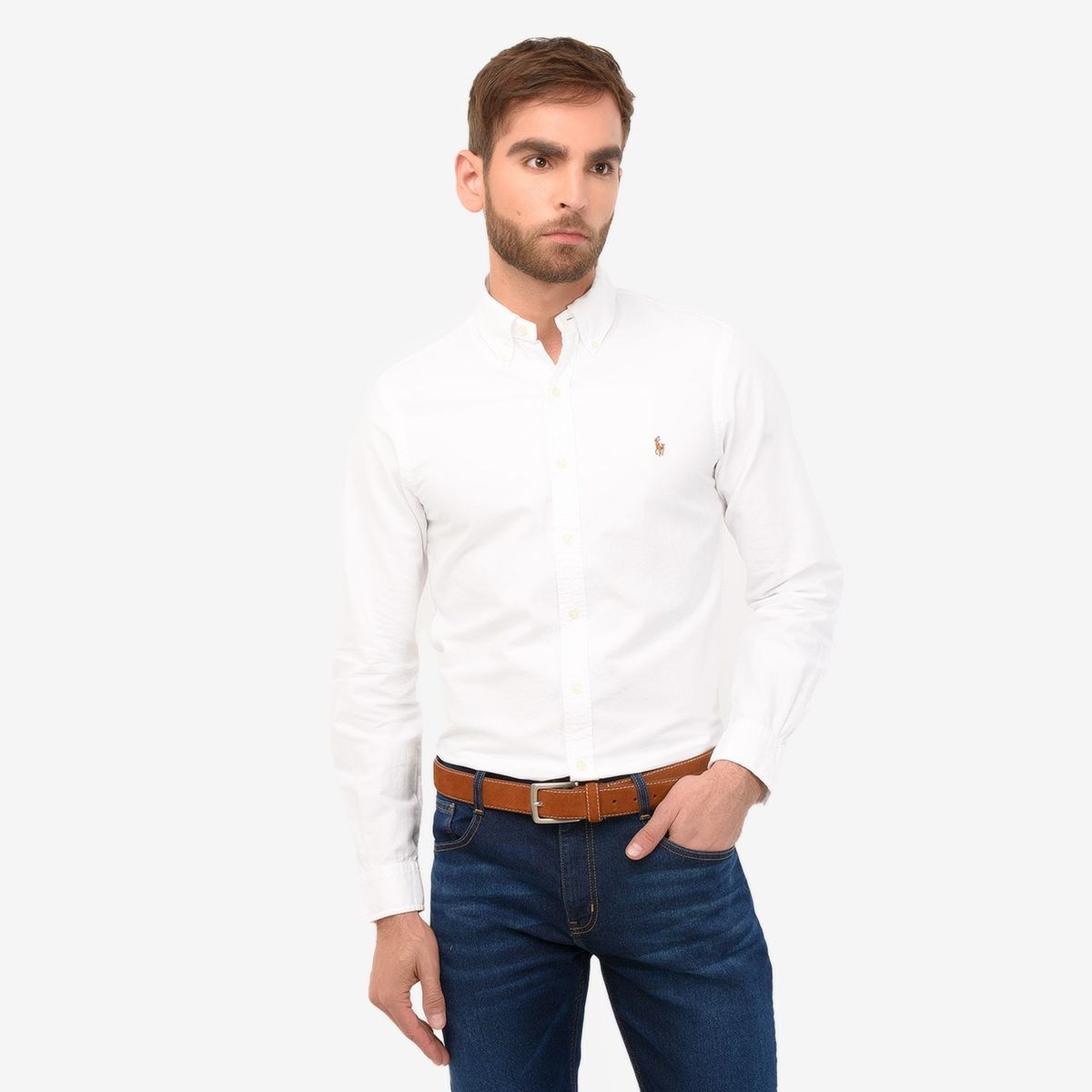 POLO RALPH LAUREN - Camisa Hombre Manga larga Slim Polo Ralph Lauren