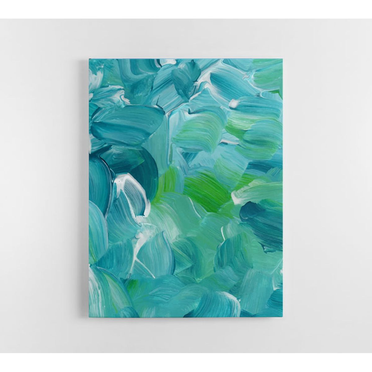 TAYRONA STORE - Cuadro En Lienzo Para La Sala Pintura Abstracta 23 30x40cm.