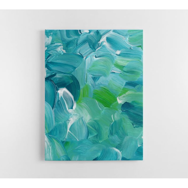 TAYRONA STORE - Cuadro En Lienzo Para La Sala Pintura Abstracta 23 60x80cm