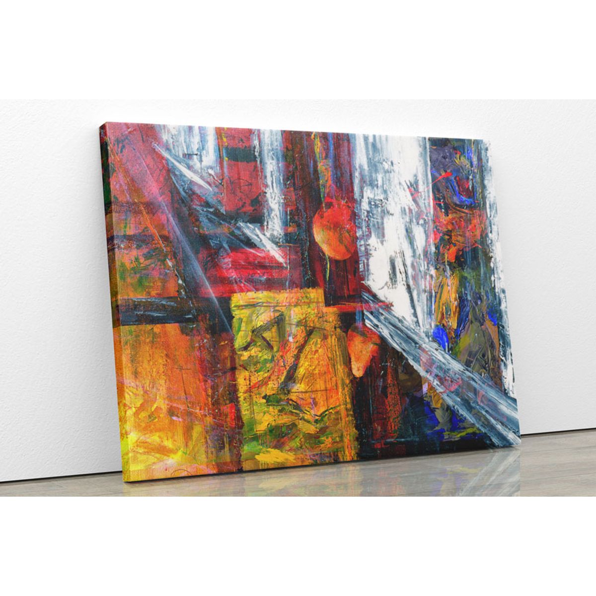 TAYRONA STORE - Cuadro En Lienzo Para La Sala Pintura Abstracta 17 80x60cm