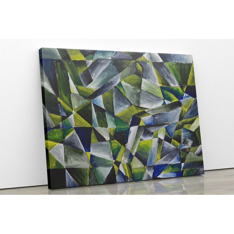 TAYRONA STORE - Cuadro En Lienzo Para La Sala Pintura Abstracta 29 80x60cm