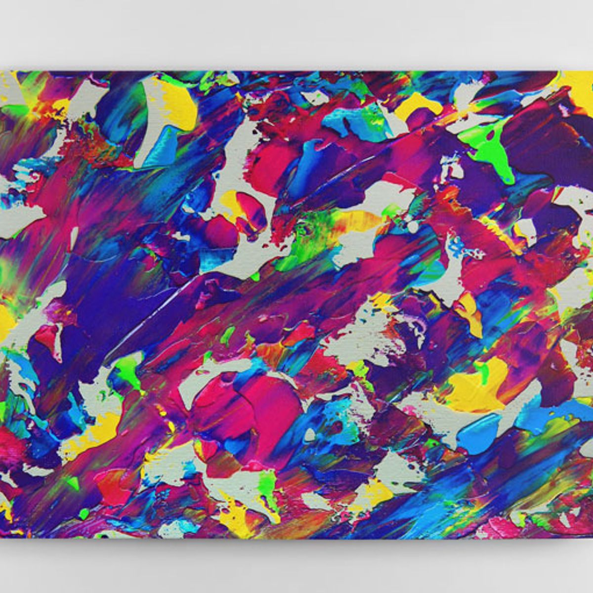 TAYRONA STORE - Cuadro En Lienzo Para La Sala Pintura Abstracta 36 40x30cm