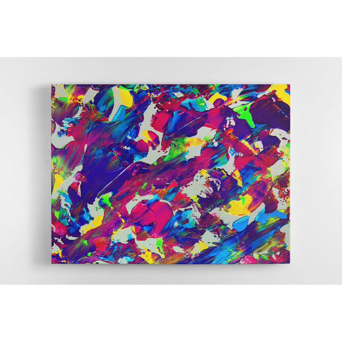 TAYRONA STORE - Cuadro En Lienzo Para La Sala Pintura Abstracta 36 40x30cm