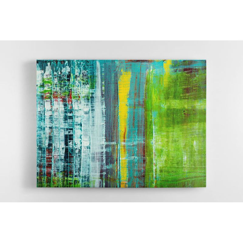 TAYRONA STORE - Cuadro En Lienzo Para La Sala Pintura Abstracta 39 80x60cm