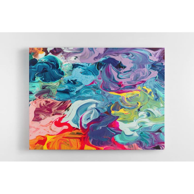 TAYRONA STORE - Cuadro En Lienzo Para La Sala Pintura Abstracta 40 135x100cm