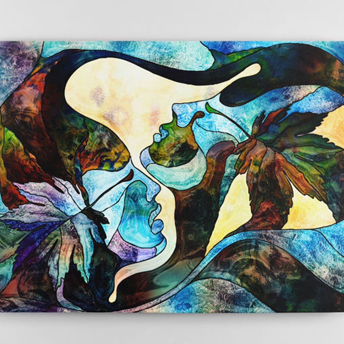 TAYRONA STORE - Cuadro En Lienzo Para La Sala Pintura Abstracta 62 100x75cm