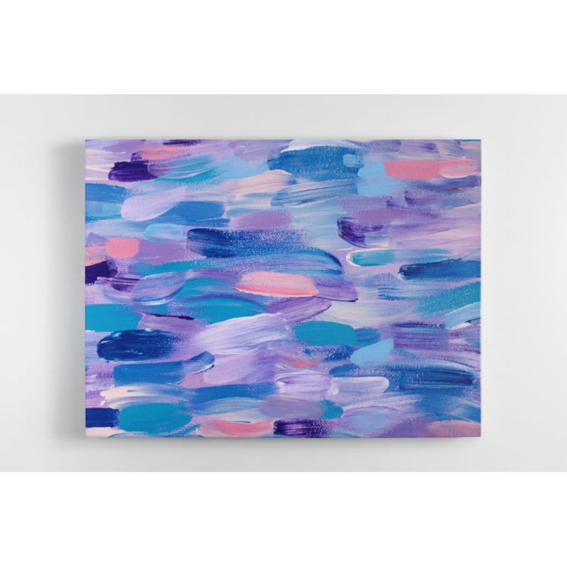 TAYRONA STORE - Cuadro En Lienzo Para La Sala Pintura Abstracta 64 80x60cm
