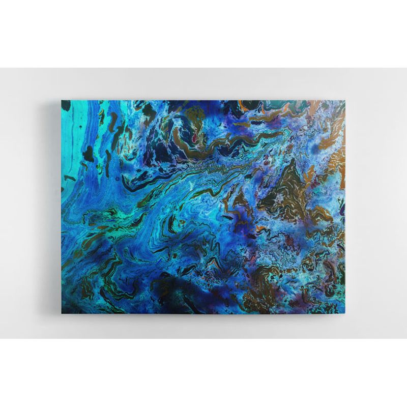 TAYRONA STORE - Cuadro En Lienzo Para La Sala Pintura Abstracta 69 80x60cm