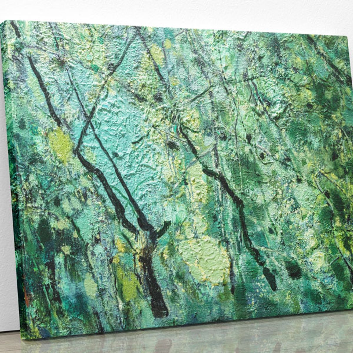 TAYRONA STORE - Cuadro En Lienzo Para La Sala Pintura Abstracta 75 40x30cm
