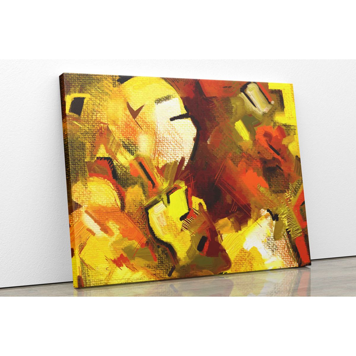 TAYRONA STORE - Cuadro En Lienzo Para La Sala Pintura Abstracta 14 135x100cm