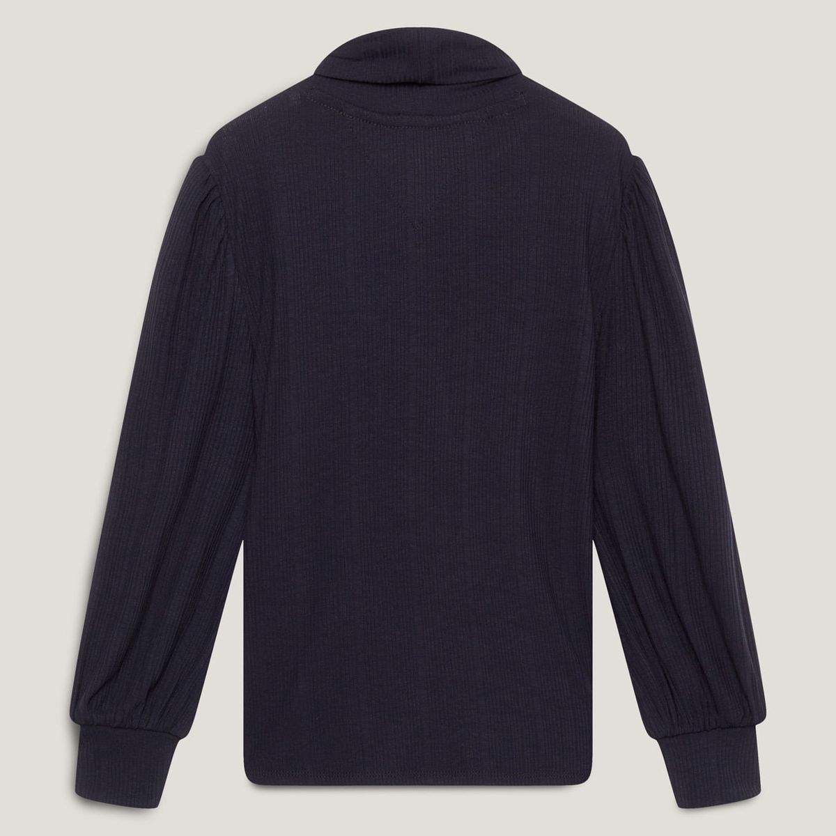 TOMMY HILFIGER - Camiseta Azul Con Cuello Alto Para Niña Tommy Hilfiger