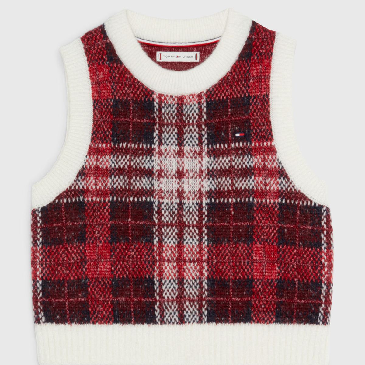 TOMMY HILFIGER - Chaleco De Niña Cuadros Escoceses Tommy Hilfiger