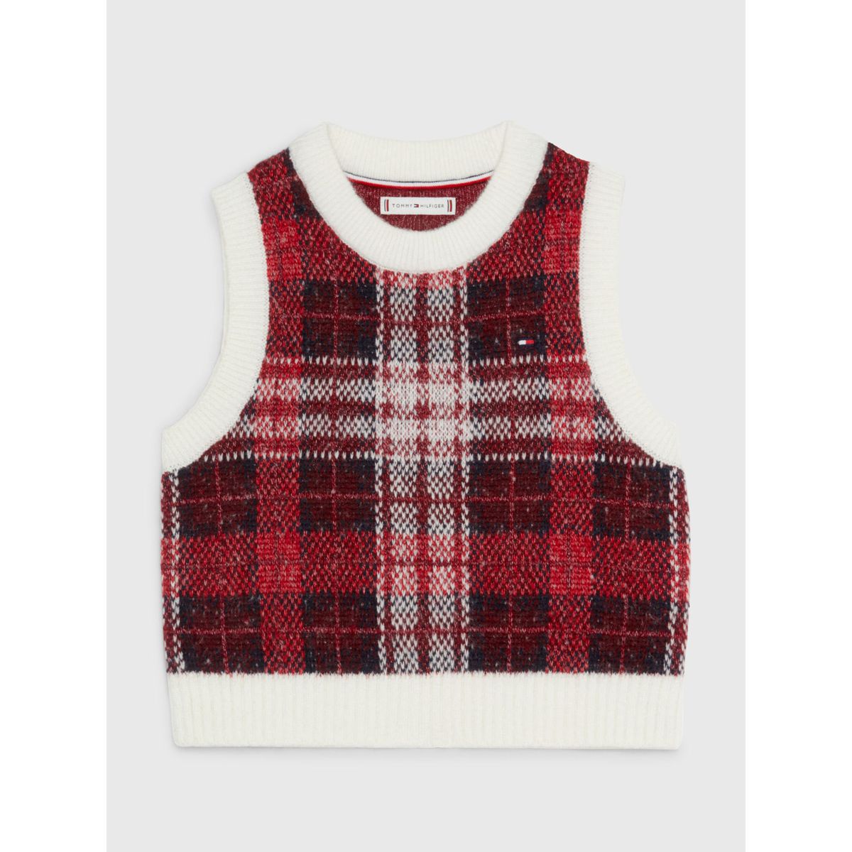 TOMMY HILFIGER - Chaleco De Niña Cuadros Escoceses Tommy Hilfiger