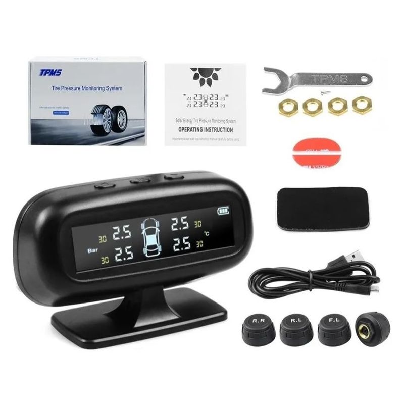 GENERICO - Sistema Monitoreo Presión Aire Llanta Tpms Carro Externo
