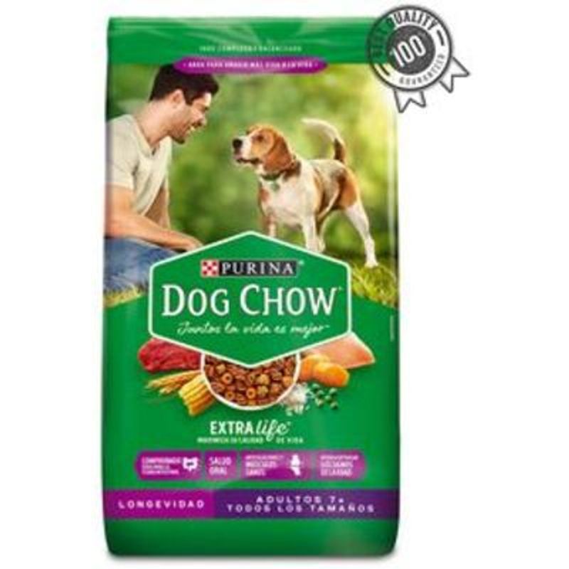 DOG CHOW - DOG CHOW LONGEVIDAD ADULTOS 7+ x 8 KG