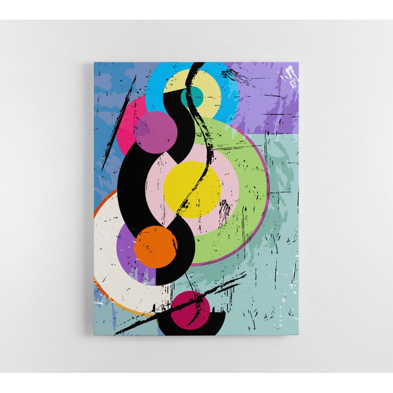 TAYRONA STORE - Cuadro En Lienzo Para La Sala Abstracto 085 120x160cm