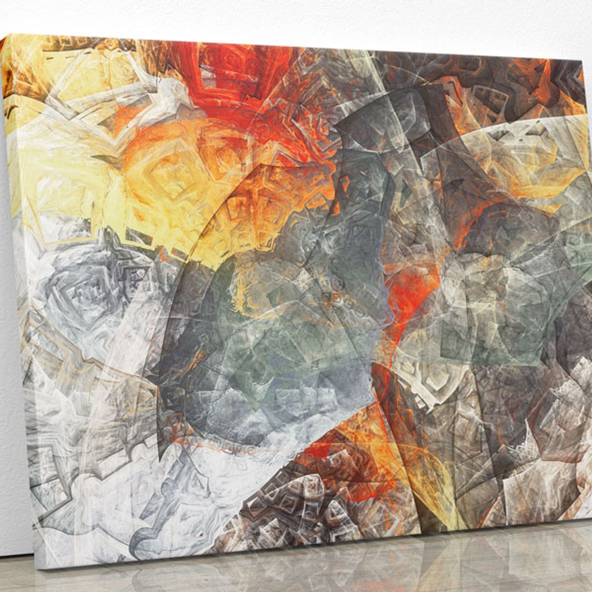 TAYRONA STORE - Cuadro En Lienzo Para La Sala Abstracto 146 150x120cm
