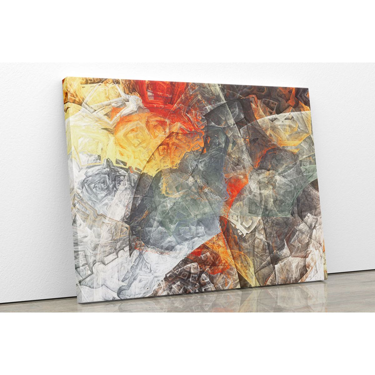 TAYRONA STORE - Cuadro En Lienzo Para La Sala Abstracto 146 150x120cm