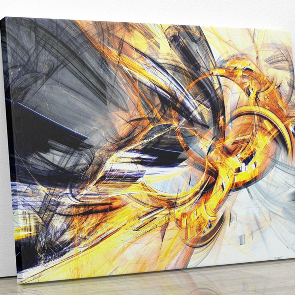 TAYRONA STORE - Cuadro En Lienzo Para La Sala Abstracto 148 150x120cm