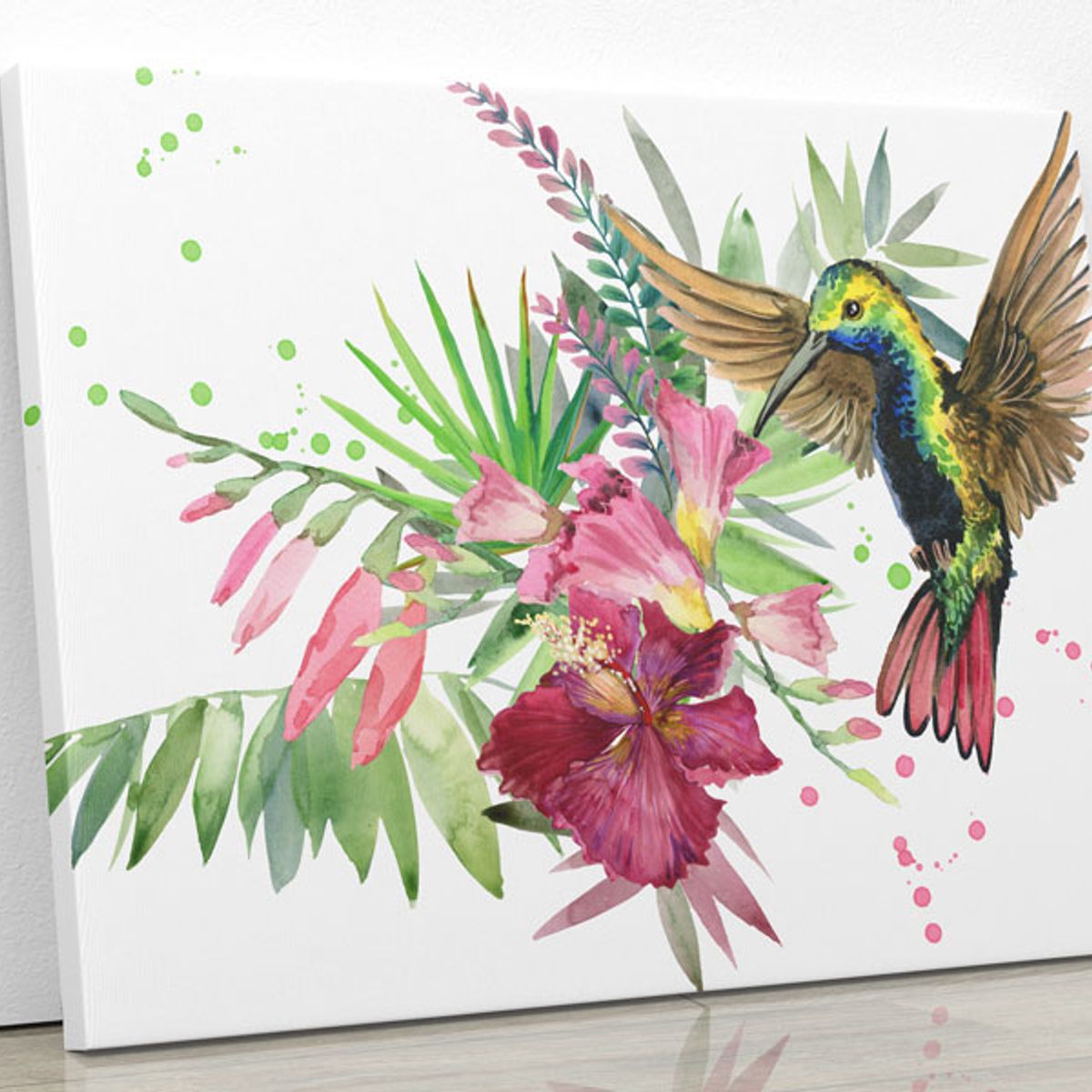 TAYRONA STORE - Cuadro En Lienzo Para La Sala Colibri 03 150x120cm