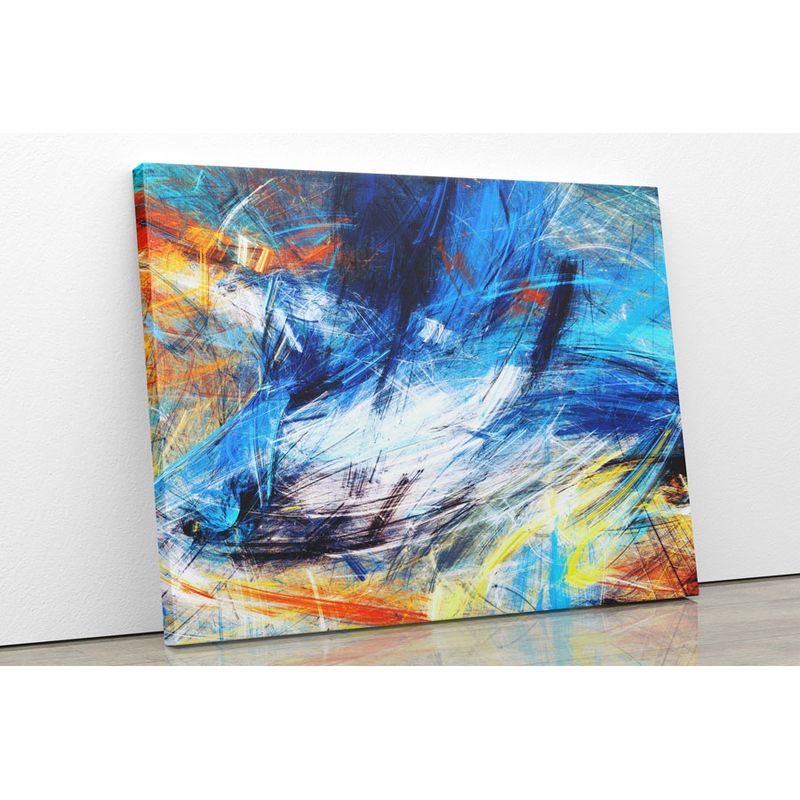 TAYRONA STORE - Cuadro En Lienzo Para La Sala Abstracto 201 150x120cm